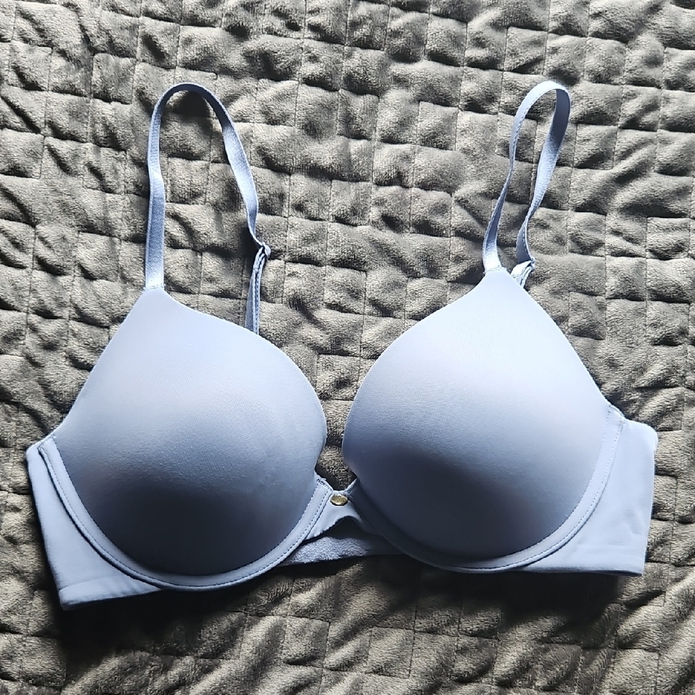 Ambrielle Blue T-Shirt Bra with Molded Cups